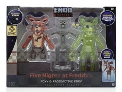 Jazwares Exclusive FNAF Endo Series Classic Foxy & Radioactive Foxy ~Brand New~
