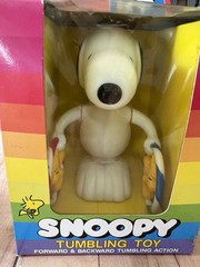 VTG 1985 Snoopy Tumbling Toy New Original Box Rare Collectible Sealed