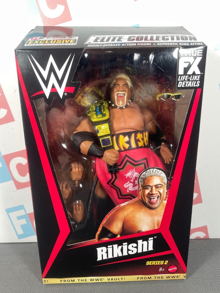 WWE Wrestling Mattel Elite From the Vault Series 2 Rikishi Fatu Figure Smackdown