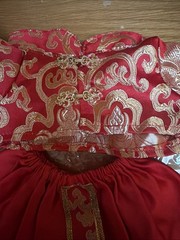 Custom Made RED DRESS Bow LUNAR NEW YEAR For 38 CM Time To Chill Fall Into Wild
