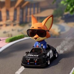 NEW MINISO Disney Zootopia Dudu Fun Car Series Blind Box Figure Toys Gift