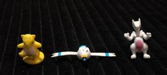 24 pc 1 inch miniature Pokémon + 3 balls