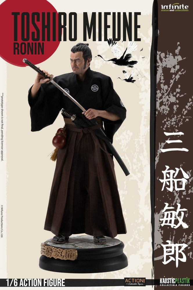 Infinite Statue Kaustic Plastik Toshiro Mifune Ronin 1/6 Scale Figure