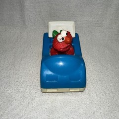 Vintage Sesame Street ELMO Blue Race Car Tyco Jim Hanson 1993 Play Time