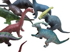 Vintage Lot Imperial Larami Hong Kong China Large Dinosaurs Toys 1985- 2000