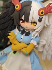 18cm Blacksouls2 mad bird jubjub Handmade Clay Model W/Base Dust Cover