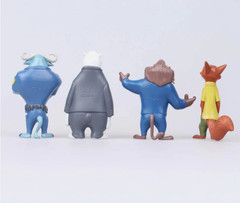 12 pcs set Zootopia Animals Action Figure 4-8 cm Kids Toys Gift Collection Cake