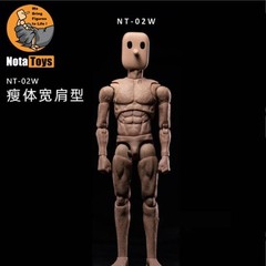 Notaman NT-02W 1/12 Flexible Strong Body Muscular Square Head 16.5cm 6” Figure
