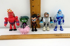 Teen Titans GO! 3-3.5” DC Comic Lotx6 Trigon, Beast Boy, Silky, Cyborg & Thunder