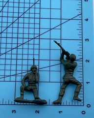 Plastic Army Men Toy Mini Soldiers Dark Green Lot 40 Pieces 2-2.7” Diverse Poses