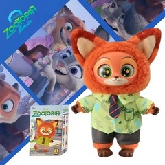 Authentic MINISO Zootopia Nick Plush Toy Charm Confirmed Blind Box Pendant Gift