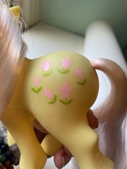 Vintage 1984 Hasbro My Little Pony G1 Posey Earth Pony Tulips. Pink Hair!!! RARE