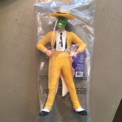 The Mask Yellow Suit Vinyl Action Figure – Green Face, Black White Details