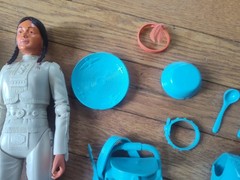 Vintage Marx Action Figures Princess Wildflower Janice Johnny West w/Accessories