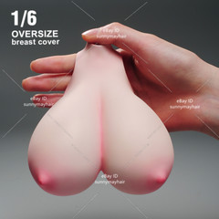 1:6 Female Bust Cover Pale Super Large Breast Model For 12” PH TBL Figure Body