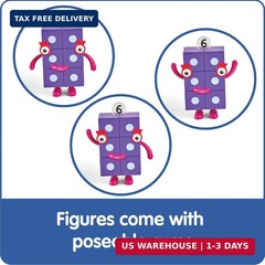hand2mind Numberblocks Friends Six to Ten Figures – Official Licensed Character