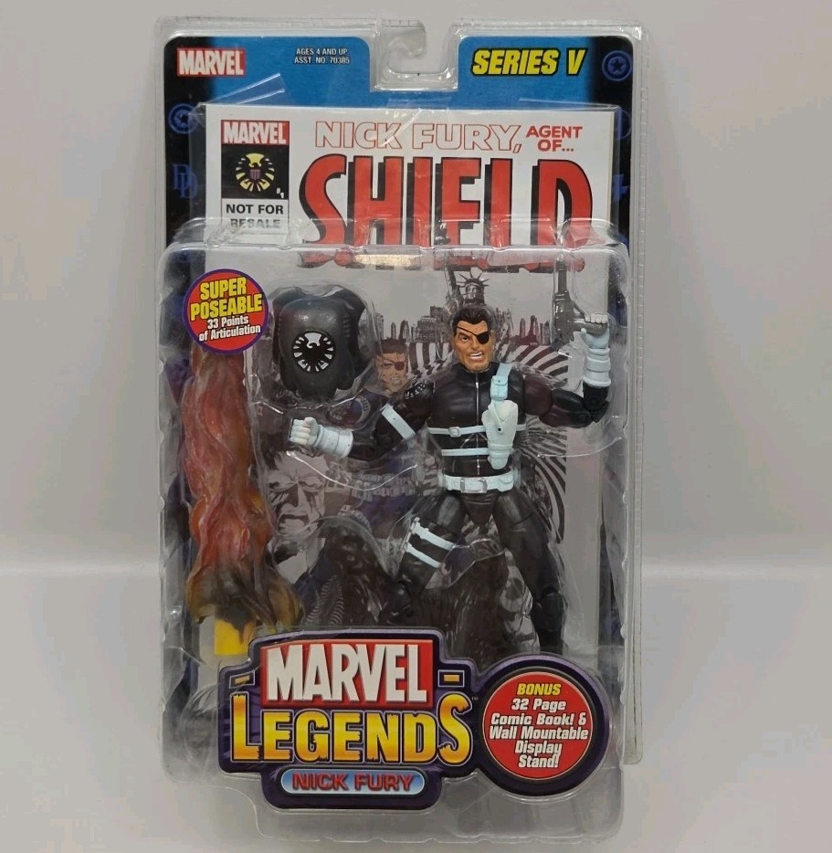 Toy Biz Marvel Legends Series 5 Nick Fury Action Figure New