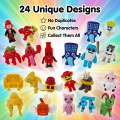24PCS Italian Brainrot Steal a Brainrot 67 Toys, 1.8″ Brain Rot Action Figure…