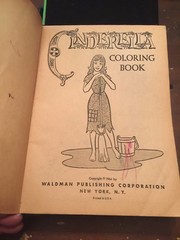 1964 Cinderella Coloring Book Waldman Publishing Company