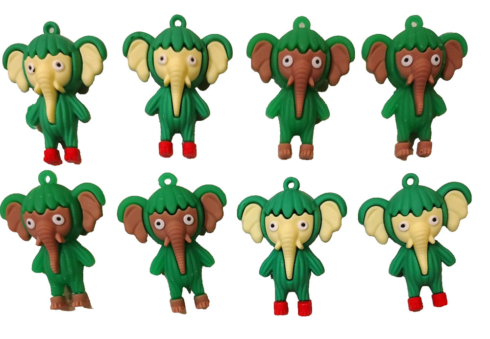 Tralalero Tralala Action Figure Party Favor Lot Green Elephant Lot of 8 Brainrot
