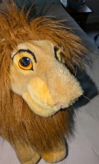 Disney Lion King SIMBA Giant plush Hand Puppet 24″L x 11″H NICE!