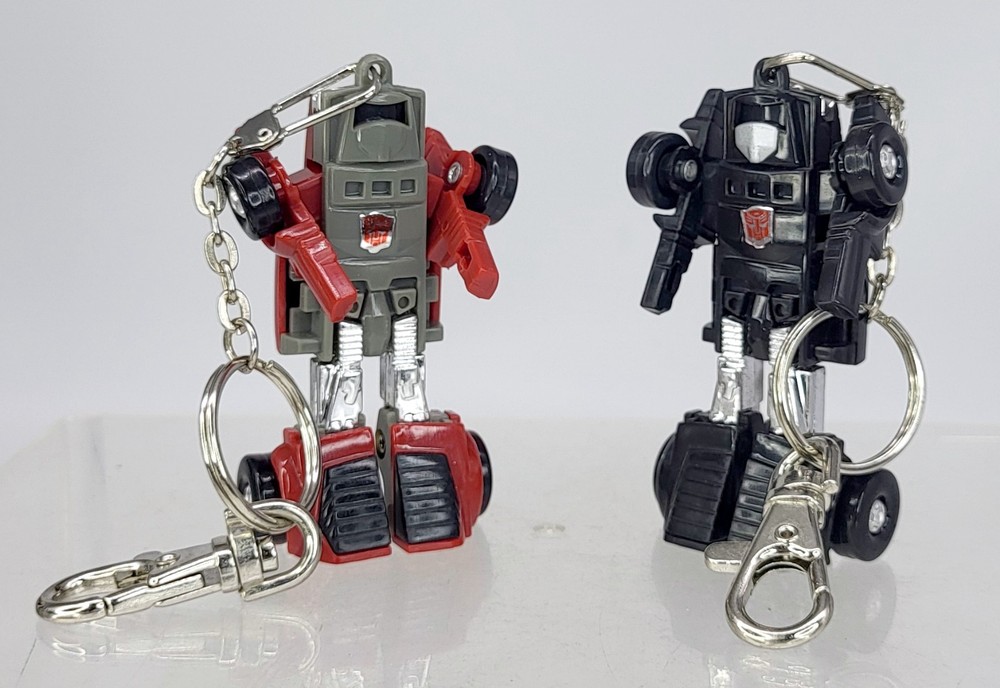 Transformers G1 WINDCHARGER Minibot Takara keychain + rare black chase 2003