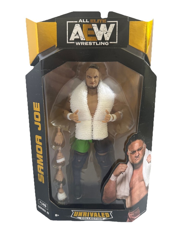 Jazwares AEW Unrivaled Collection Series 15: Samoa Joe #145 Figure 2024 New