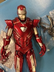 No Box Hot Toys MMS213 Iron Man 3 Mark XXXIII 33 Silver Centurion Used
