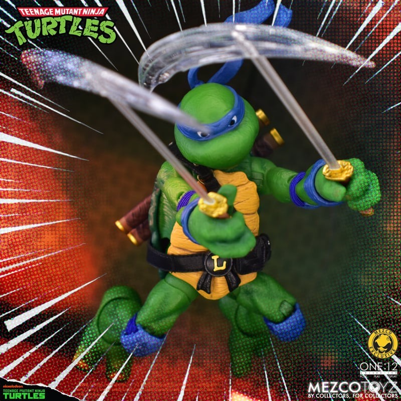 Mezco ONE:12 Teenage Mutant Ninja Turtles Leonardo Animated Series TMNT