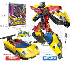 Hello Carbot CONVERSTER Transforming Robot Sports Car Action Figure Toy 19cm