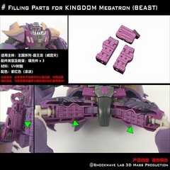 Shockwave Lab Filling Parts Upgrade Kit For Legacy United Evolution Kingdom