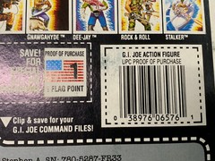 GI Joe 1989 Hasbro Inc “BULLHORN” 4″ Action Figure in Pack Poseable Toy