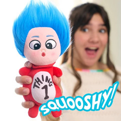2026 The Cat In The Hat Dr. Seuss Thing 1 Bean Plush Figure Toy 7.5″ —READ—