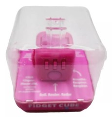 Zuru Fidget Cube by Antsy Labs Hot Pink Roll/Click/Breathe/Flip/Spin/Glide/Fun