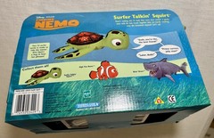 New Finding Nemo Surfing Talking Squirt Sea Turtle 12″ Plush 2002 Hasbro