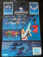 1986 Kenner Silver Hawks Quicksilver & Tally-Hawk Card Back Only