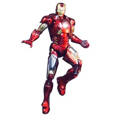 Marvel Avengers Iron Man Mark 3 MK3 Ironman Toy LED Light Action Figure Model