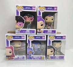 kpop Demon Hunters Funko Pop Lot of 5 w/Protectors 2256, 2257, 2258, 2259, 2260