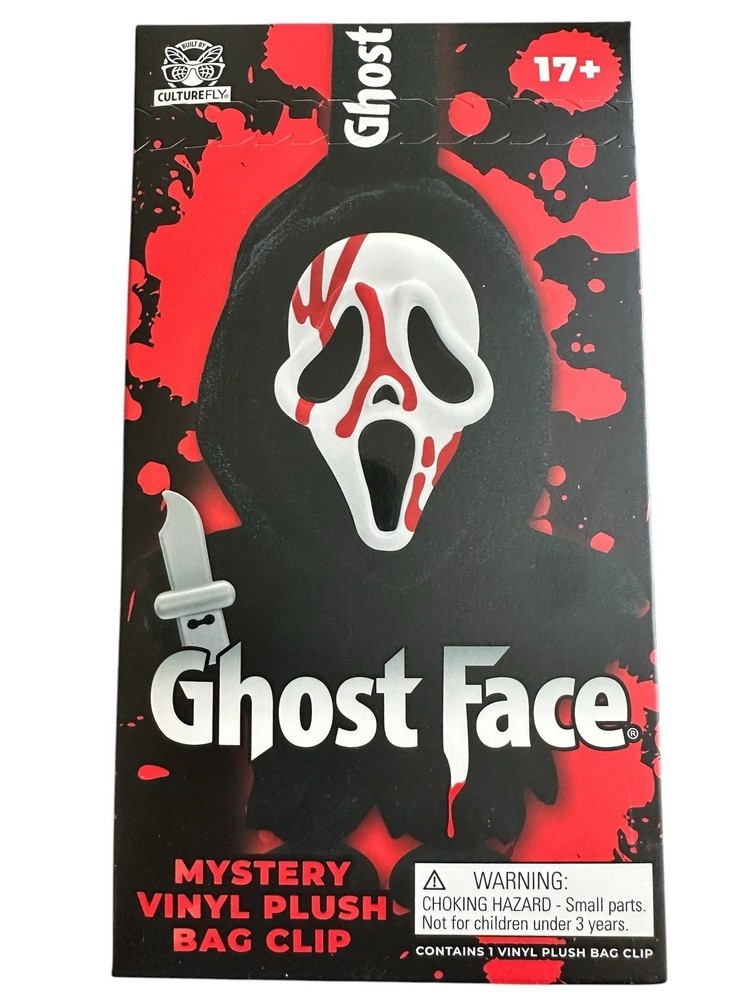 Ghost Face CultureFly Mystery Vinyl Plush Bag Clip Blind Box Sealed 2026 New