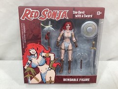 NEW NJ Croce Red Sonja She Devil 5-inch Bendable Figure RARE Boxed FREESHIP