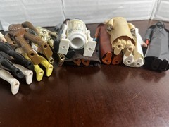VINTAGE KENNER STAR WARS 1977 FIRST 12 FIGURE SET LOT LUKE VADER HAN LEIA R2 +++