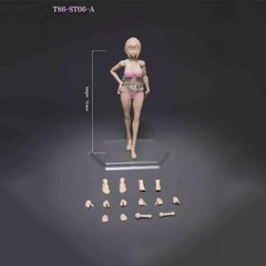 86TOYS T86-ST06-A 1/12 Super Large Bust Plump Hip Girl Head Body Flexible Figure