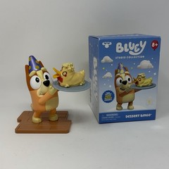 Disney Bluey Studio Collection Series 1 Duck Dessert Cake Bingo 5” Figurine NEW