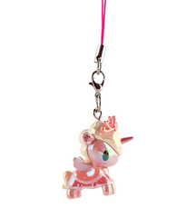 Tokidoki Unicorno Frenzies Shimmer Cherry Blossom Petal Keychain Bag Charm New