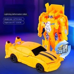 Transforming Robot Dinosaur Car Toy One Step Deformation Action Figure for Boys