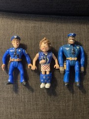 Lot Of 3 Kenner Police Academy Action Figures, Zed, Mahoney, Hightower