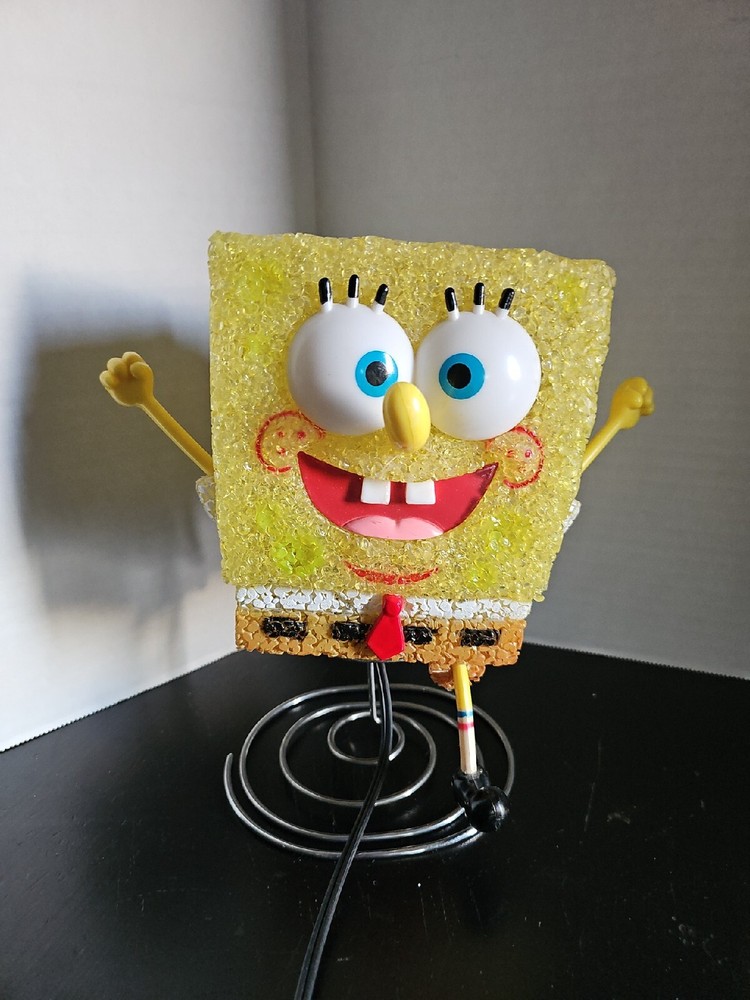 Nickelodeon SpongeBob Squarepants Electric Night Light Desk Lamp Plastic Resin