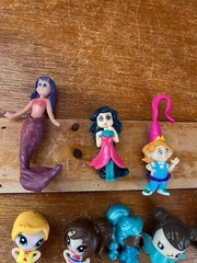 Lot of Mini Vinyl Plastic La La Loopsy & Friends Princess Mermaid Play Figures –