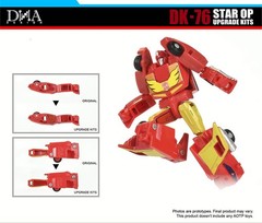 DNA DK-76 Sword Hands Filler Upgrade Kit For Thirteen Star OP HOT ROD WIRH BONUS