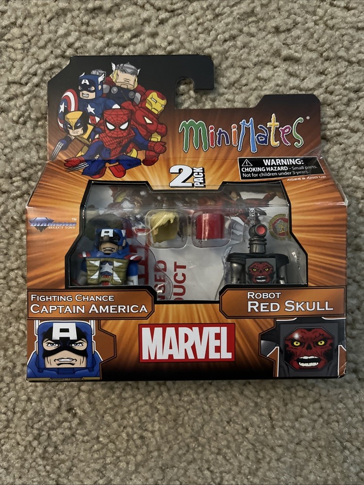 Marvel Minimates Series 54 Fighting Chance Captain America & Robot Red Skull